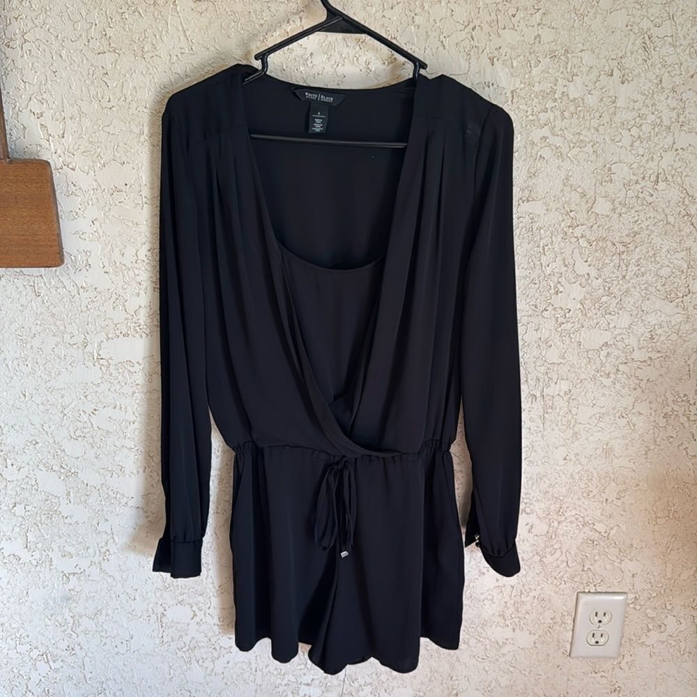White House Black Market Long Sleeve Romper - Picture 2 of 6